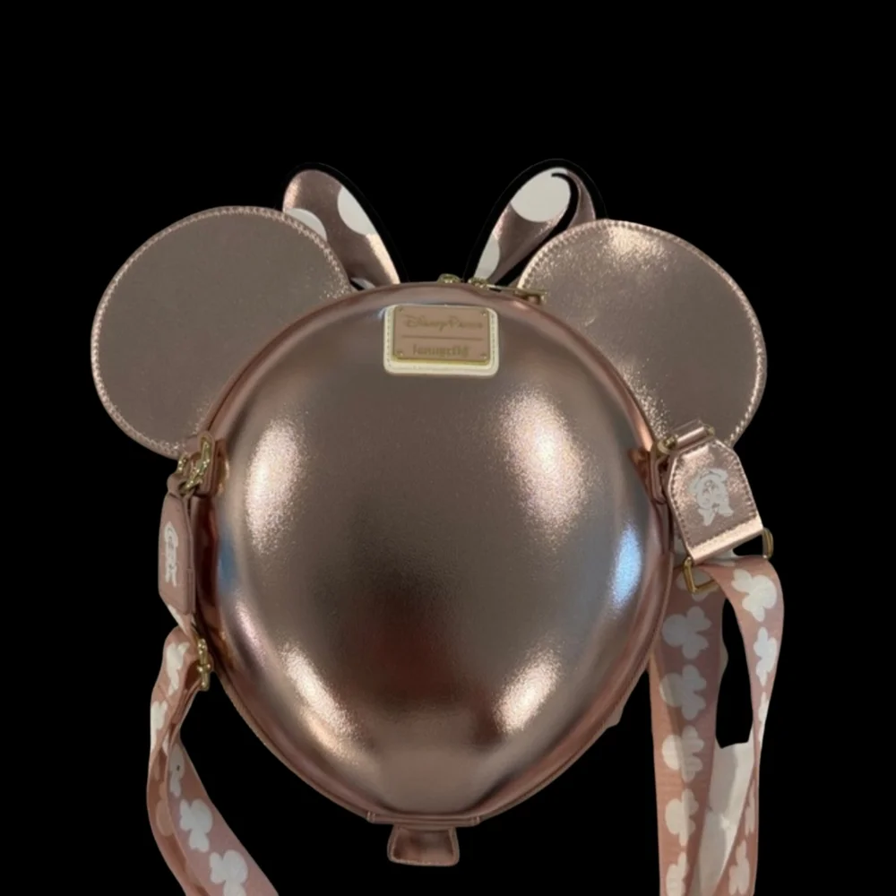 Loungefly Minnie Mouse Rose Gold Balloon Crossbody - Picture 3 of 3